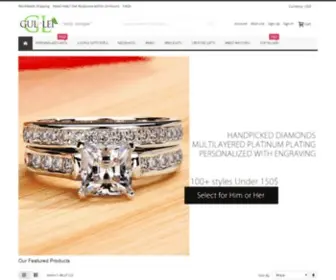 Gullei.com(Offers Personalized Couples Jewelry) Screenshot