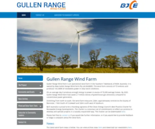 Gullenrangewindfarm.com(Gullen Range Wind Farm) Screenshot