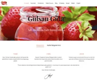 Gulsangida.com(Gülsan Gıda) Screenshot