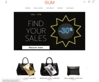 Gum-Design.com(Gum Design Bags and Accessories) Screenshot