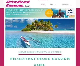 Gumann.de(Herzlich willkommen bei Reisedienst Georg Gumann GmbH) Screenshot