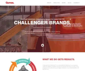 Gumas.com(Challenger Brand Marketing) Screenshot