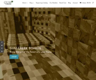 Gumcreekboards.com(End Grain Cutting Boards) Screenshot