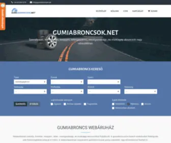 Gumiabroncsok.net(Gumiabroncs webáruház) Screenshot