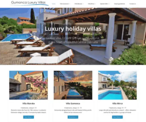 Gumonca.hr(Luxury Villas for rent on Brac island) Screenshot