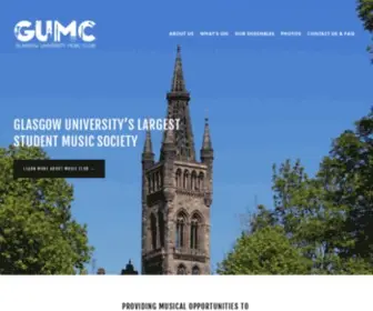 Gumusicclub.com(Glasgow University Music Club) Screenshot