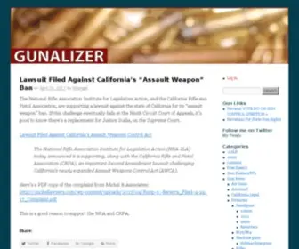 Gunalizer.com(Second Amendment information blog) Screenshot