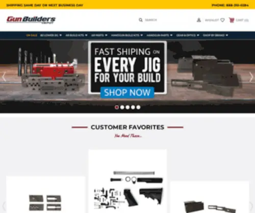 Gunbuilders.com(Gun Parts and Accessories) Screenshot
