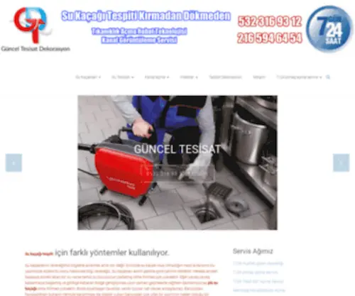 Gunceltesisat.com(7/24) Screenshot