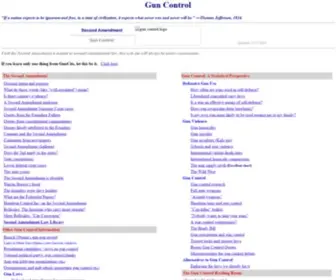 Guncite.com(Gun control and Second Amendment issues) Screenshot