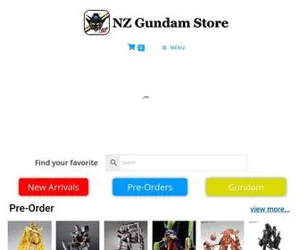 Gundam.co.nz(NZ Gundam Store) Screenshot
