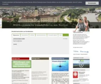 Gundelsheim.de(Schloß) Screenshot