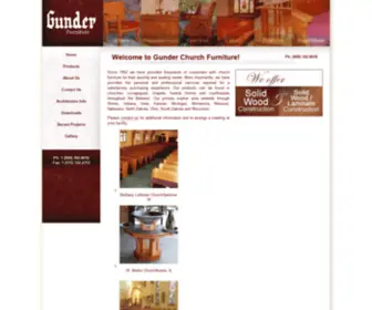 Gunderchurch.com(Gunder Church Furniture) Screenshot