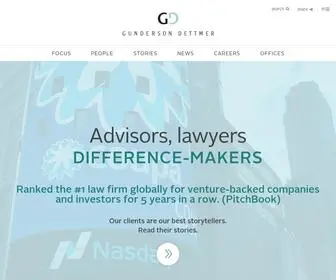 Gunder.com(Gunderson Dettmer) Screenshot