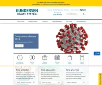 Gundersenhealth.org(Gundersen Health System Hospitals & Clinics I Gundersen) Screenshot