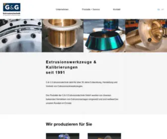 Gundg-Extrusionstechnik.de(Extrusionswerkzeuge für Rohrextrusion) Screenshot