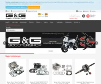 Gundg-Scootershop.de(G&G Scooter Shop) Screenshot