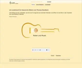 Gundis-Music.de(Songs with sheet music) Screenshot