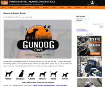 Gundogcentral.com(HUNTING DOGS FOR SALE) Screenshot