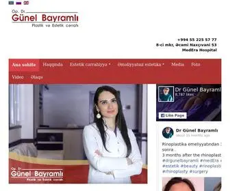 Gunelbayramli.com(Səhifə) Screenshot