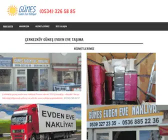 Gunesevdenevenakliyat.com(Güveş Evden Eve Nakliyat) Screenshot