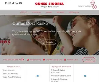 Gunessigorta.com.tr(Türkiye Sigorta) Screenshot