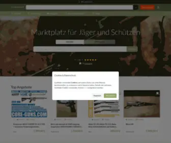 Gunfinder.at(Marktplatz und Suchmaschine für Jäger und Schützen) Screenshot