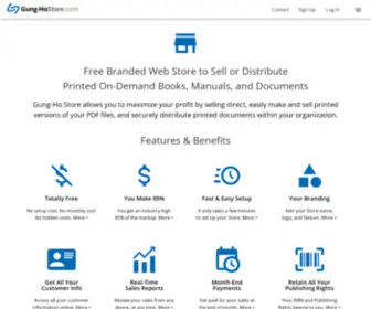 Gunghostore.com(Free Branded Web Store to Sell or Distribute Books) Screenshot