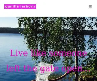 Gunillalarborn.com(Gunilla Larborn The Creativist and Possibilist) Screenshot