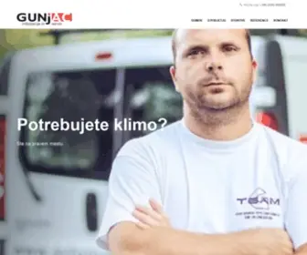 Gunjac.si(Rpalke in klimatske naprave) Screenshot