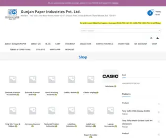 Gunjanpaper1987.co.in(Gunjan Paper Industries Pvt) Screenshot