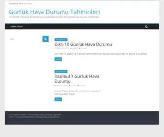 Gunlukhavadurumu.com(Gunlukhavadurumu) Screenshot