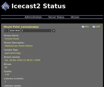 Gunlukotel.com(Icecast Streaming Media Server) Screenshot