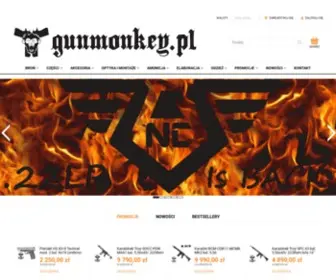Gunmonkey.pl(Sklep internetowy z bronią i sprzętem strzeleckim) Screenshot