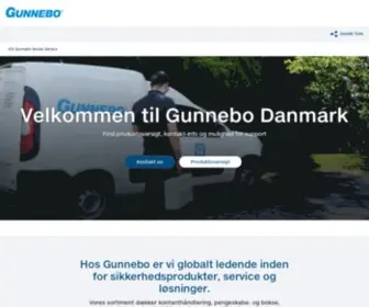 Gunnebo.dk(A/S Gunnebo Nordic Service) Screenshot