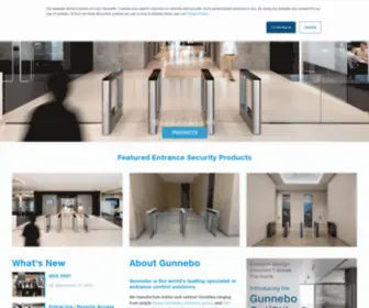 Gunneboentrancesecurity.com(Entrance Security Turnstiles Speed Gates) Screenshot