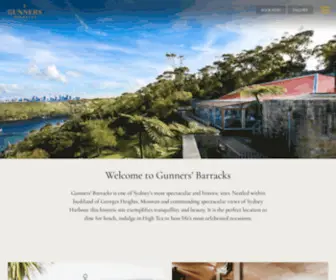 Gunnersbarracks.com.au(Waterfront Function) Screenshot