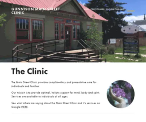 Gunnisonmainstreetclinic.com(The Main Street Clinic) Screenshot