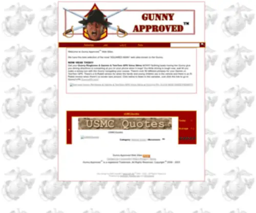 Gunnyapproved.com(Gunny Approved Web Sites) Screenshot