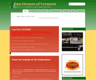 GunownersofVermont.org(Gun Owners of Vermont) Screenshot