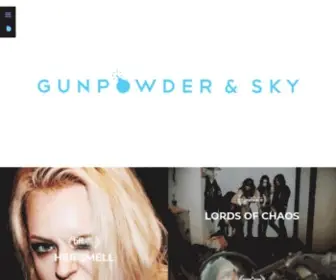 Gunpowdersky.com(Gunpowder & Sky) Screenshot
