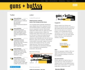 Gunsandbutter.org(Guns and Butter) Screenshot