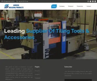 Gunsen.com.tr(Gunsen Building Products) Screenshot