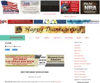 Gunshows-Usa.com(America's online directory of gun and knife shows) Screenshot