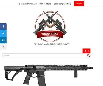 Gunslist.org(Products Archive) Screenshot