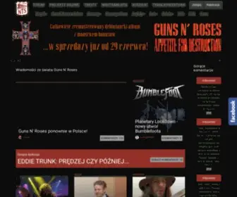 Gunsnroses.com.pl(Polski serwis fanów Guns N' Roses) Screenshot
