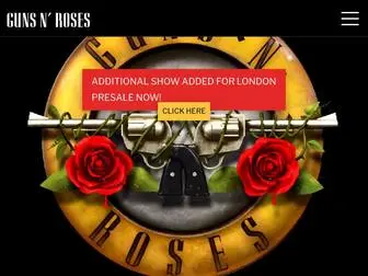 Gunsnroses.com(Guns N' Roses) Screenshot
