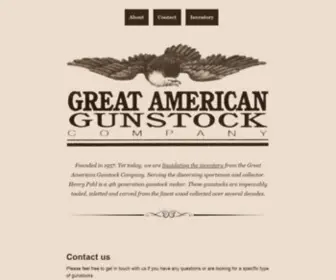 Gunstocks.com(Great American Gunstock Company) Screenshot