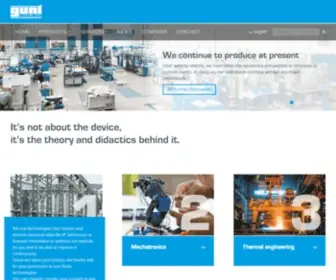 Gunt.de(GUNT Gerätebau) Screenshot