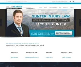 Gunterinjurylaw.com(Car Accident Lawyer Provo Utah) Screenshot